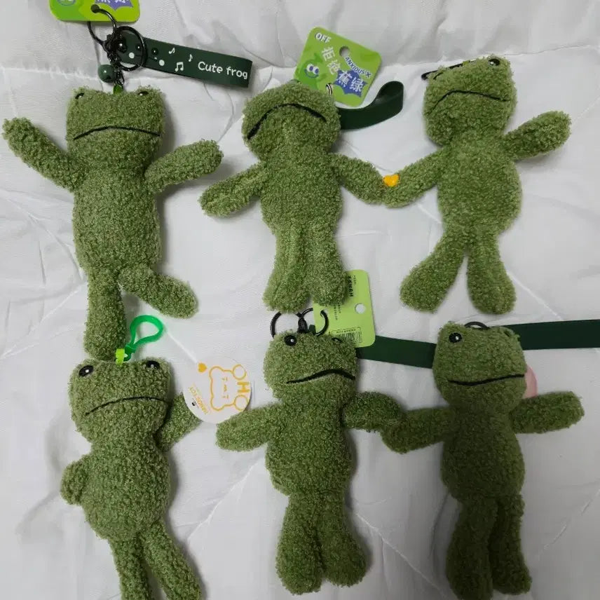 [BUNJANG] Frog Plush Keychain / 개구리 인형 개구리 키링 열쇠고리