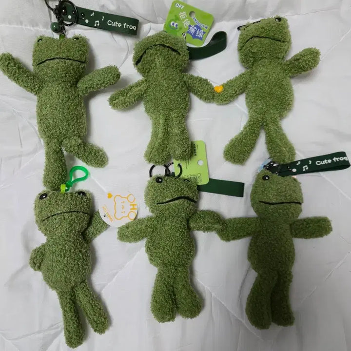 [BUNJANG] Frog Plush Keychain / 개구리 인형 개구리 키링 열쇠고리