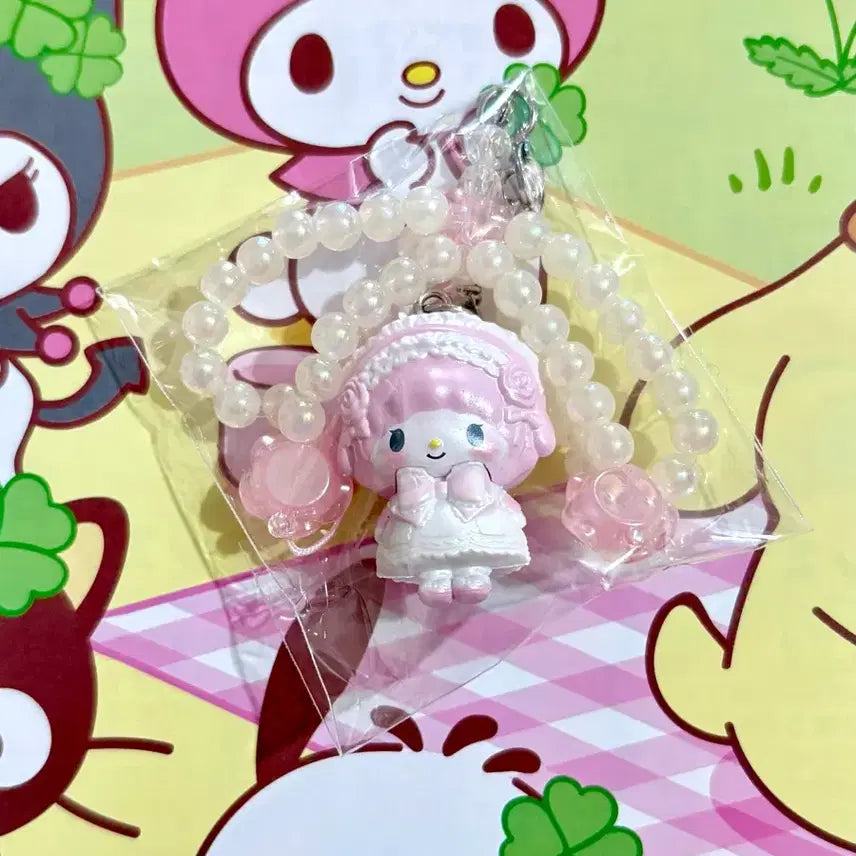 [BUNJANG] Sanrio White Frill Series Piano Strap / 산리오 화이트프릴 시리즈 피아노 스트랩 (판매/교환)