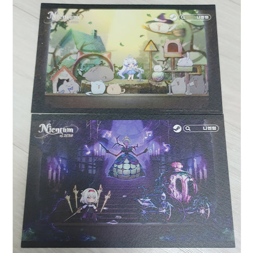 [BUNJANG] Nientum Op. ZERO Postcard Set (2 Types) / 니엔텀 오퍼스 제로 포스트카드 2종 [이벤트 한정 굿즈]
