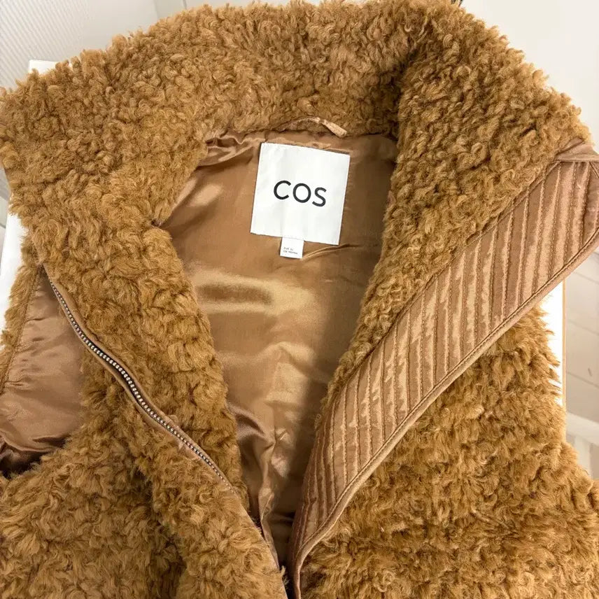 [BUNJANG] COS Teddy Zip-up Vest / COS 코스 테디 집업 조끼