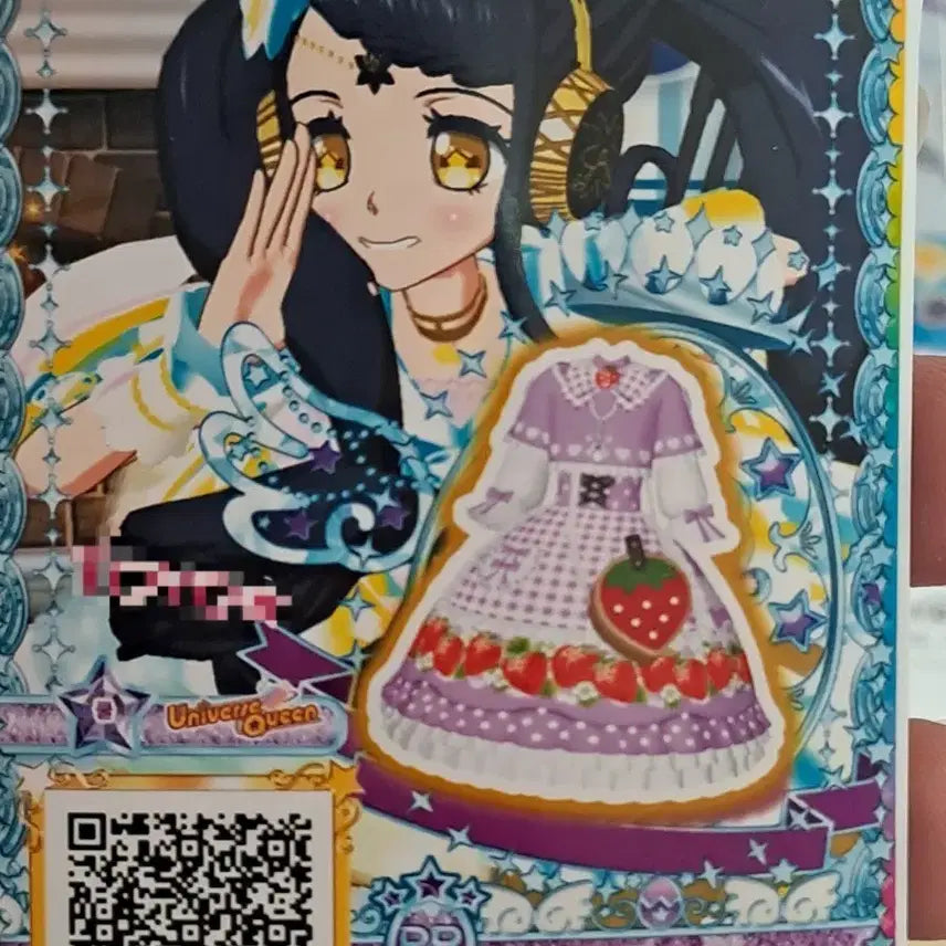 [BUNJANG] Parking Pripara Pri☆Channe Garara Ticket Gingham Purple Cape Dress / [파킹] 프리파라 프리채널 가라라 티켓 피크닉 깅엄 퍼플 케이프 원피스