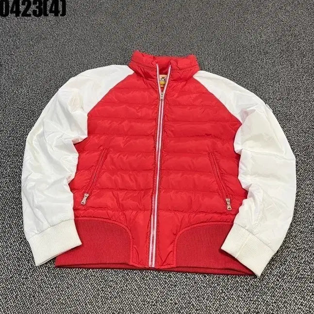 [BUNJANG] Castelbajac Down Feather Padded Jumper Red White Colorblock Size 90 / 90 까스텔바작 오리털 레드 화이트 배색 패딩 점퍼 0423(4)