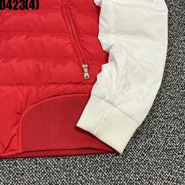 [BUNJANG] Castelbajac Down Feather Padded Jumper Red White Colorblock Size 90 / 90 까스텔바작 오리털 레드 화이트 배색 패딩 점퍼 0423(4)