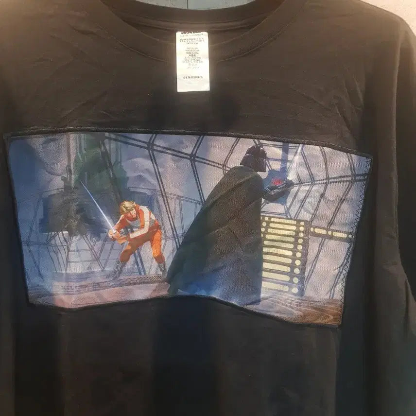 [BUNJANG] Star Wars Luke Skywalker and Darth Vader T-Shirt XL / 스타워즈. 루크와 다스베이더. 미착.