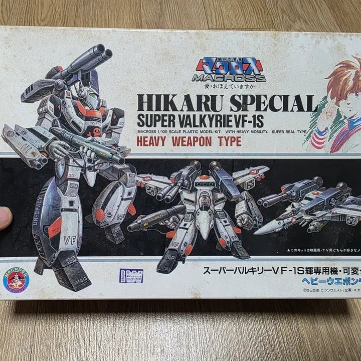 [BUNJANG] ARII 1/100 Scale Macross VF-1S Hikaru Special (Old Kit) Model Kit / 고전프라 ARII 1/100 마크로스 히카루 스페셜 VF-1S 구판