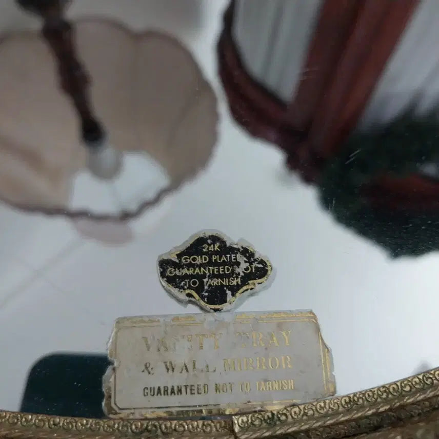 [BUNJANG] Vintage Italian Mirror Tray / 빈티지 엔틱 거울 트레이