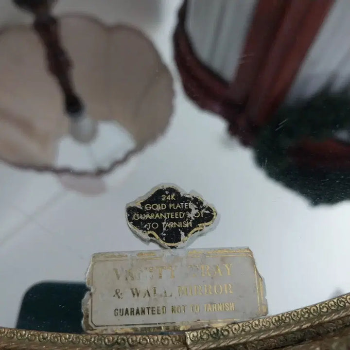 [BUNJANG] Vintage Italian Mirror Tray / 빈티지 엔틱 거울 트레이