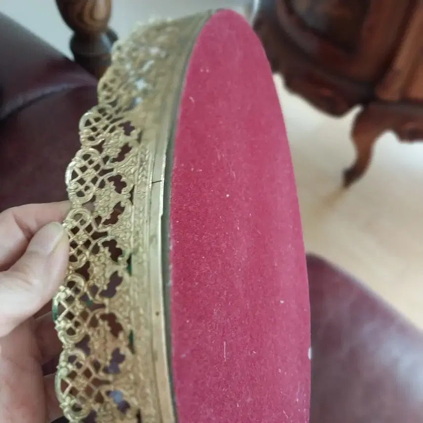[BUNJANG] Vintage Italian Mirror Tray / 빈티지 엔틱 거울 트레이