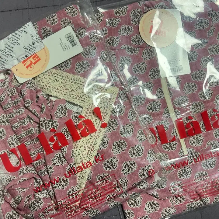 [SOLD OUT] 울랄라파자마 잠옷 카일라 나시투피스 더스트핑크 32수(헤어밴드 에코백포함