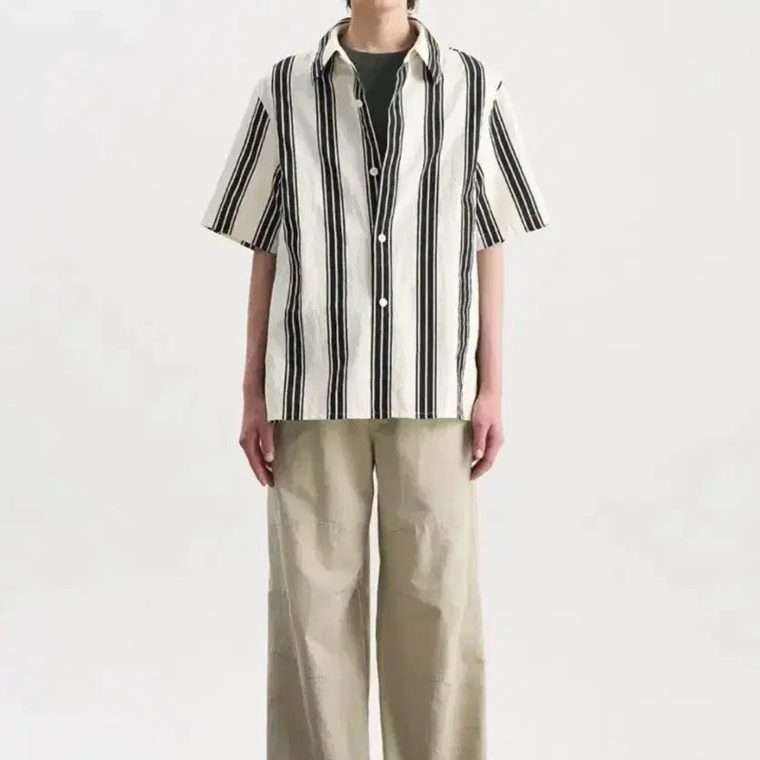 [SOLD OUT] 시스템옴므 흰검 스트라이프 셔츠 2025
