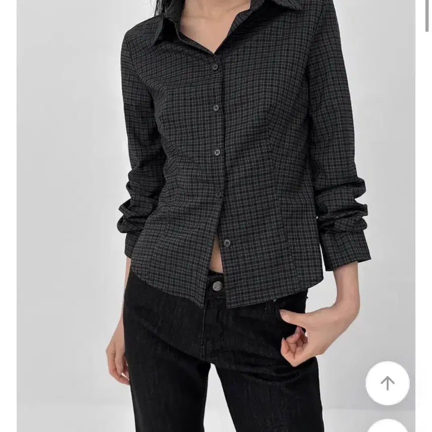 [BUNJANG] Black Up Checkered Shirt / 급전) 블랙업 체크셔츠