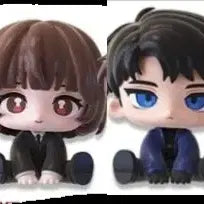 [BUNJANG] Bundle Set Ryoo Jaegwan Go Yeoungeun All Sitting Figures / 일괄 괴담출근 모두앉아 피규어 류재관 고영은