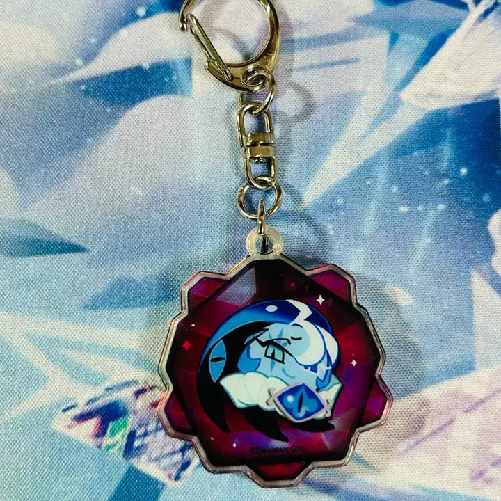[BUNJANG] Cookie Run Kingdom Shadow Milk Soulstone Keyring / 쿠키런 킹덤 쉐도우밀크 영혼석 키링