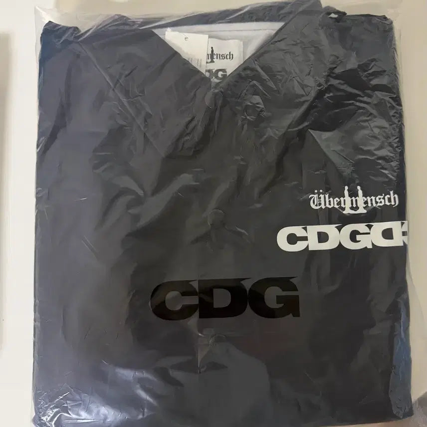 [BUNJANG] CDG x G-Dragon CDGDC Classic Coach Jacket Nylon Black / CDG x 지드래곤 위버멘쉬 CDGDC 클래식 코치 자켓 나일론 블랙