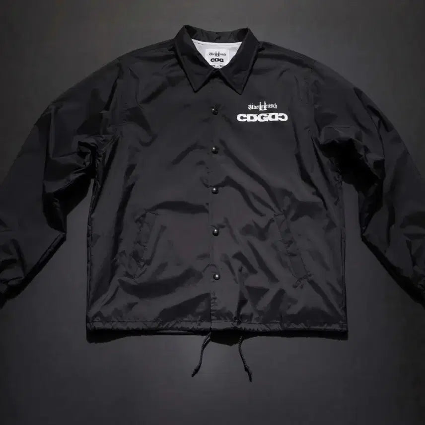 [BUNJANG] CDG x G-Dragon CDGDC Classic Coach Jacket Nylon Black / CDG x 지드래곤 위버멘쉬 CDGDC 클래식 코치 자켓 나일론 블랙