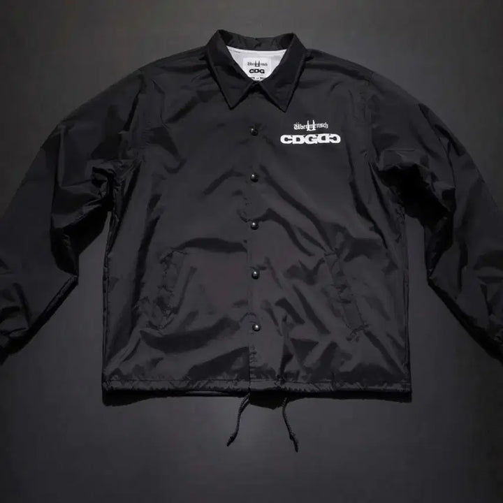 [BUNJANG] CDG x G-Dragon CDGDC Classic Coach Jacket Nylon Black / CDG x 지드래곤 위버멘쉬 CDGDC 클래식 코치 자켓 나일론 블랙