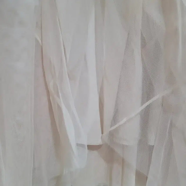 [BUNJANG] Beige Maxi Flare Tulle Skirt / 풍성 베이지 샤 맥시 플레어 스커트