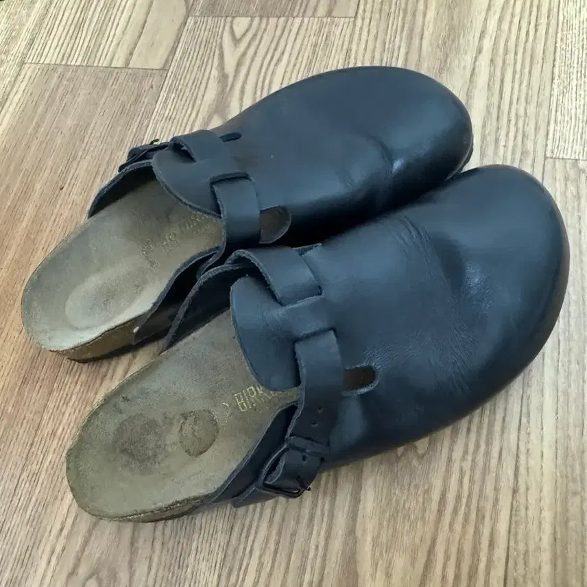 [BUNJANG] Birkenstock Boston Black Leather Size 40 / 40 버켄스탁 보스턴 블랙레더