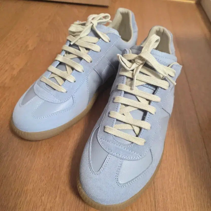 [BUNJANG] Maison Margiela Replica German Army Sneakers Sky Blue Size 37 / 메종 마르지엘라 레플리카 독일군 스니커즈 하늘색 37사이즈 새상품