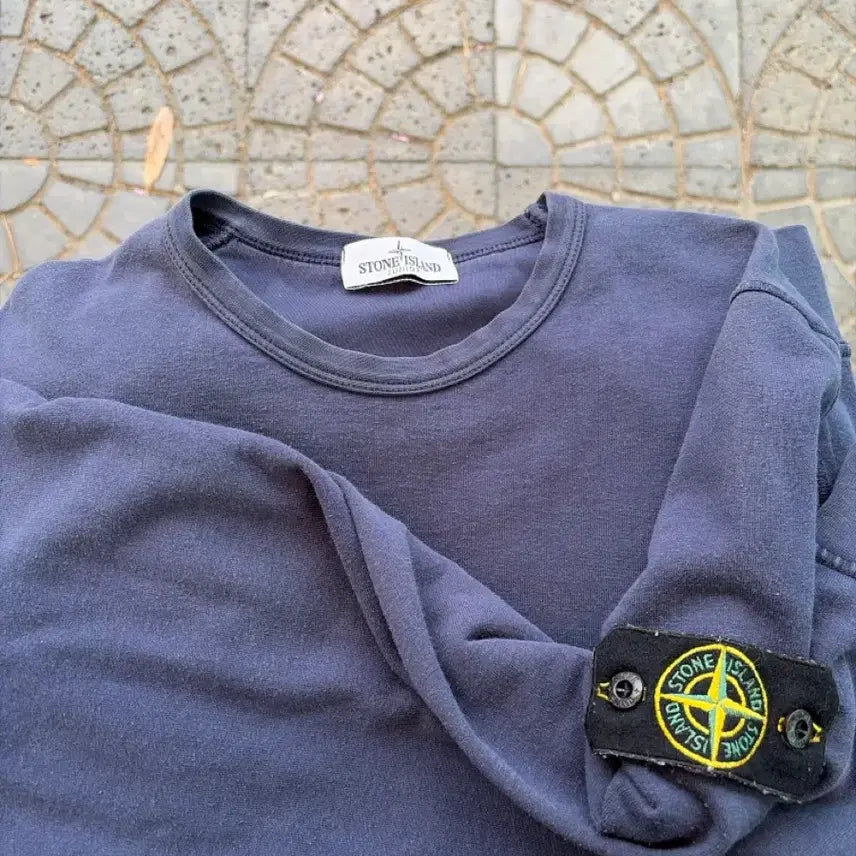 [BUNJANG] Stone Island Navy Sweatshirt / 스톤아일랜드  네이비 맨투맨