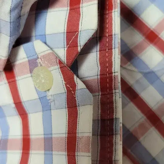 [BUNJANG] Lacoste Checkered Shirt / 라코스테 체크 남방 40사이즈