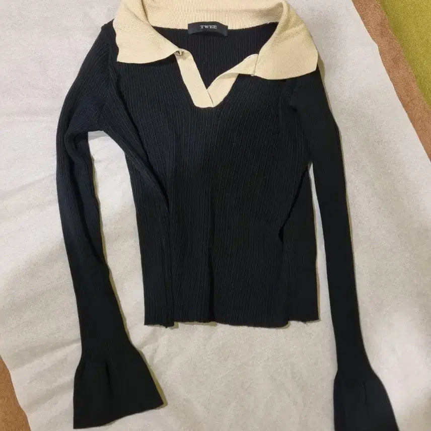 [BUNJANG] TWEE Long Sleeve Knitwear Set (Includes Short Sleeve Top) / TWEE 트위 긴팔 니트(반팔나눔)2벌