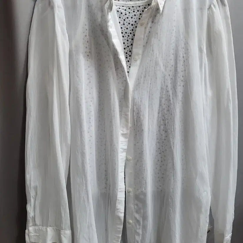 [BUNJANG] Olivia Hasler White Shirt 95 / 올리비아하슬러 화이트 셔츠 95