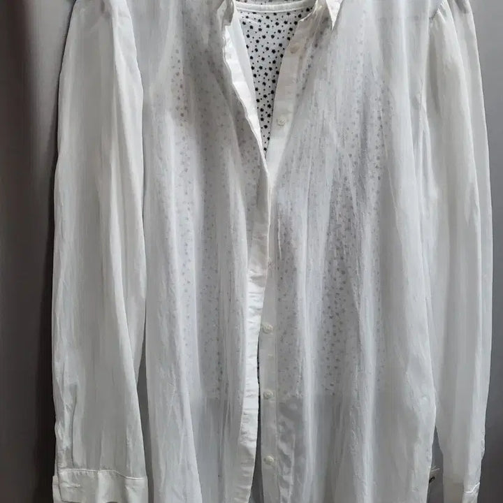 [BUNJANG] Olivia Hasler White Shirt 95 / 올리비아하슬러 화이트 셔츠 95