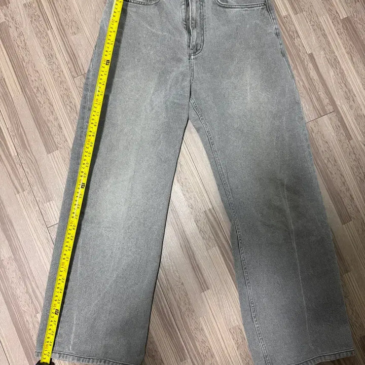 [BUNJANG] Belier True Wide Vintage Khaki XS Jeans / 벨리에 트루와이드 빈티지 카키 xs 기장수선