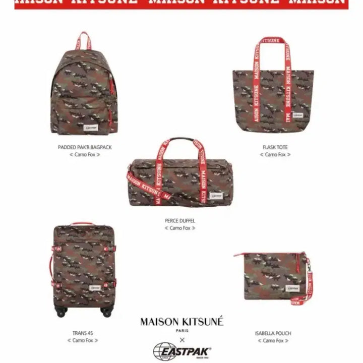 [BUNJANG] Maison Kitsune x Eastpak Tote Bag / 메종 키츠네&amp; 이스트팩 콜라보 토트백