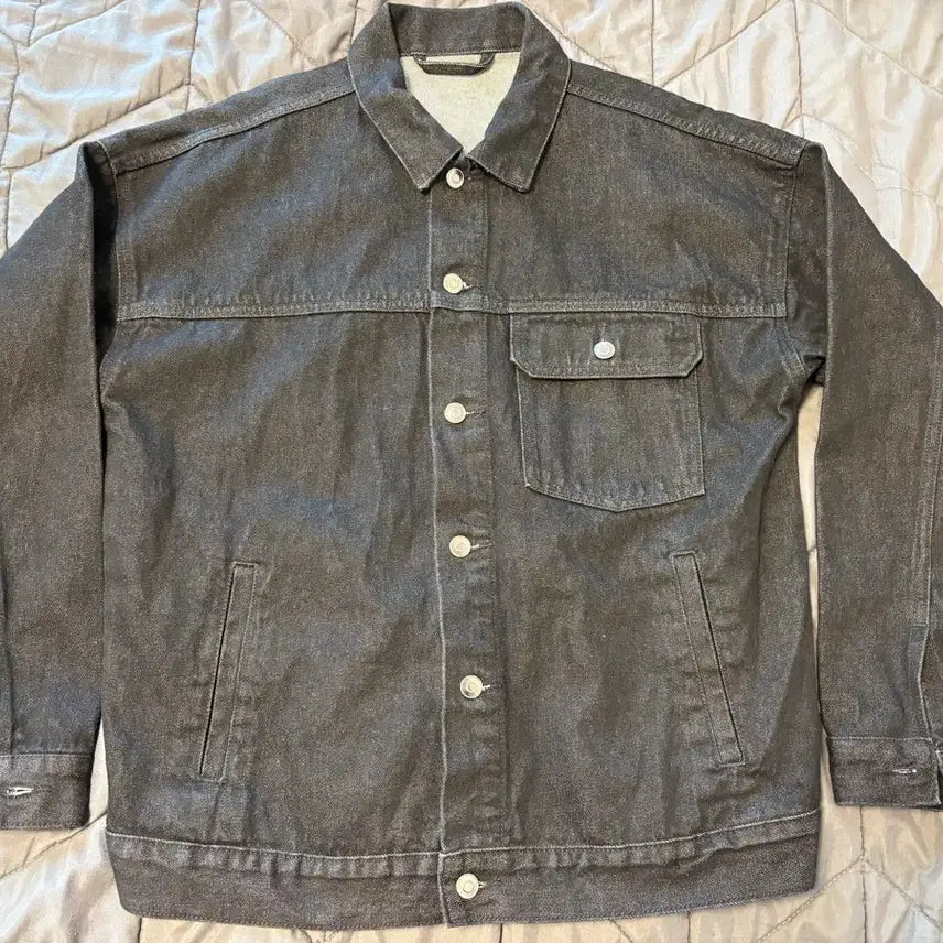 [BUNJANG] 8 Seconds Black Denim Jacket L / 에잇세컨즈 블랙 데님 자켓 L