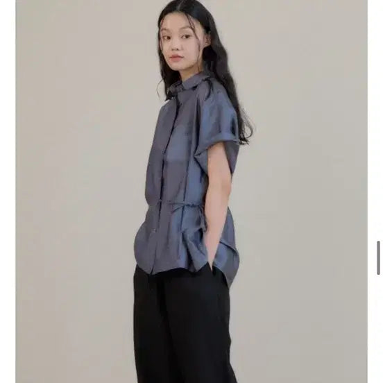 [BUNJANG] Amy Grace London Short Sleeve Shirt / 에이미그레이스 런던 반팔 셔츠
