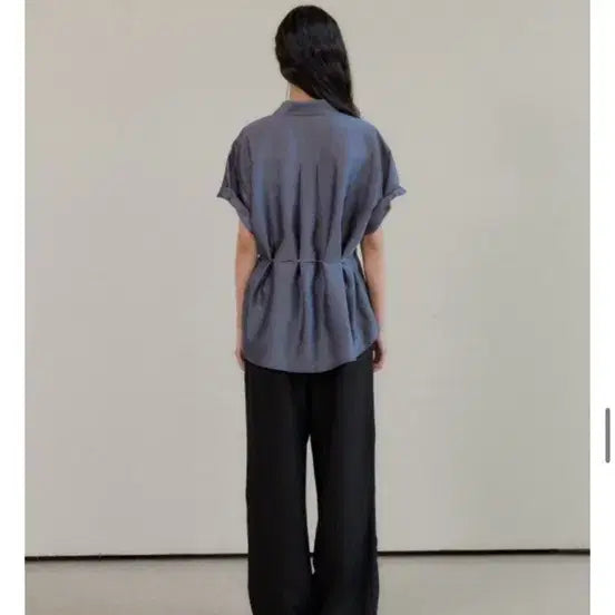[BUNJANG] Amy Grace London Short Sleeve Shirt / 에이미그레이스 런던 반팔 셔츠