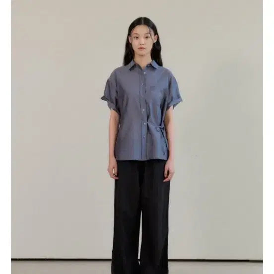 [BUNJANG] Amy Grace London Short Sleeve Shirt / 에이미그레이스 런던 반팔 셔츠