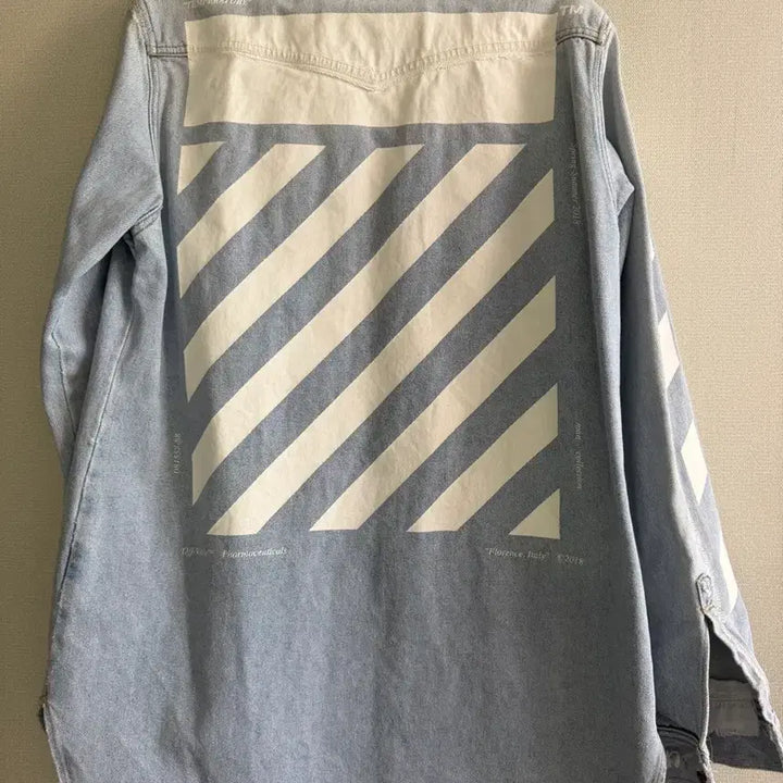 [BUNJANG] Off-White Temperature Denim Shirt Jacket / 오프화이트 데님 셔츠 자켓 TEMPERATURE 미듐 사이즈