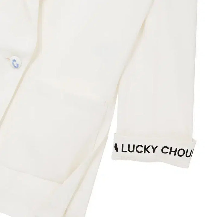 [BUNJANG] LUCKY CHOUETTE White Double Button Jacket / 럭키슈에뜨 화이트 더블 버튼 자켓 새상품