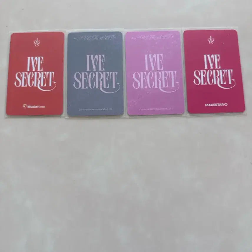 [BUNJANG] IVE Rei, Emnathy POB Photocard 4-Piece Set / 아이브 레이 엠파시 특전 포카 4종 세트(공굿 덤 있음)