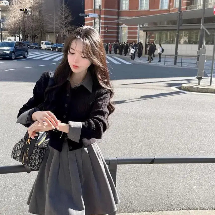 [BUNJANG] Mayoon Cable Knit Cardigan (Black) / 메이윤 제작 촉감대박 꽈배기 가디건 (블랙)