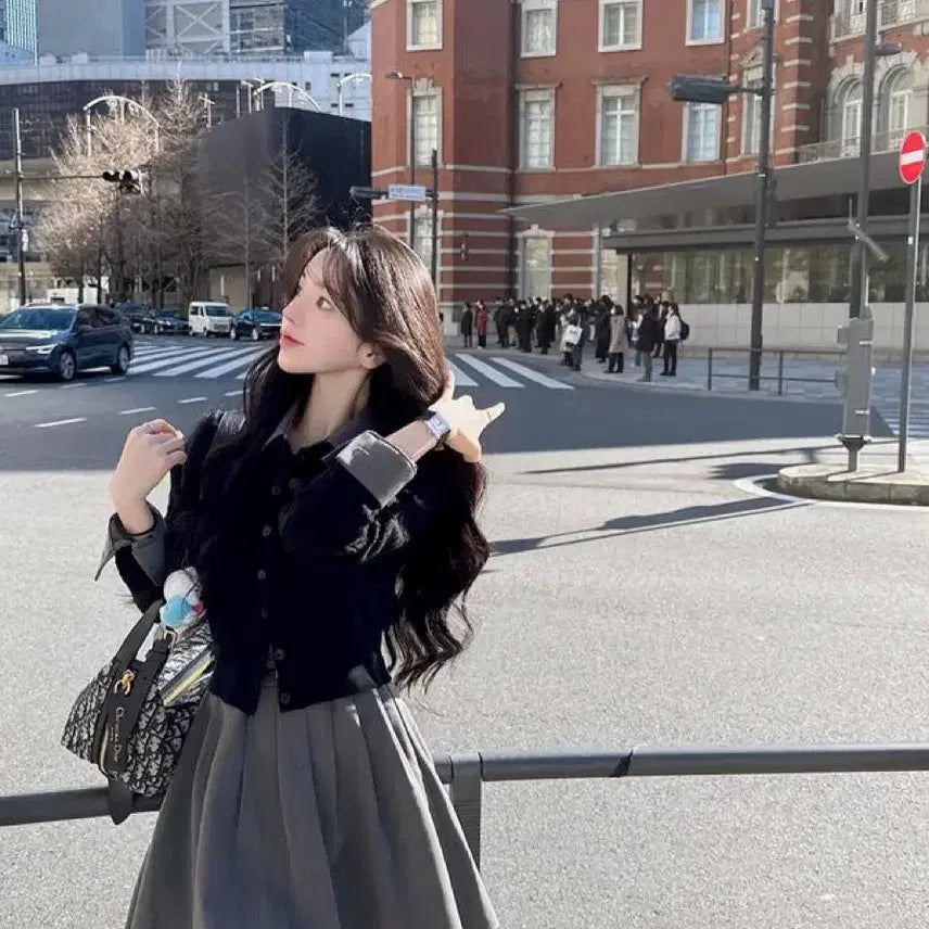[BUNJANG] Mayoon Cable Knit Cardigan (Black) / 메이윤 제작 촉감대박 꽈배기 가디건 (블랙)