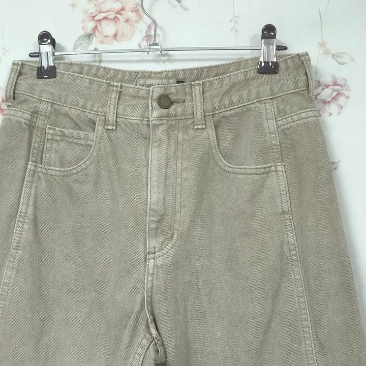 [BUNJANG] Facade Pattern Semi-Wide Fit Denim Pants / 파사드패턴 세미와이드핏 데님팬츠