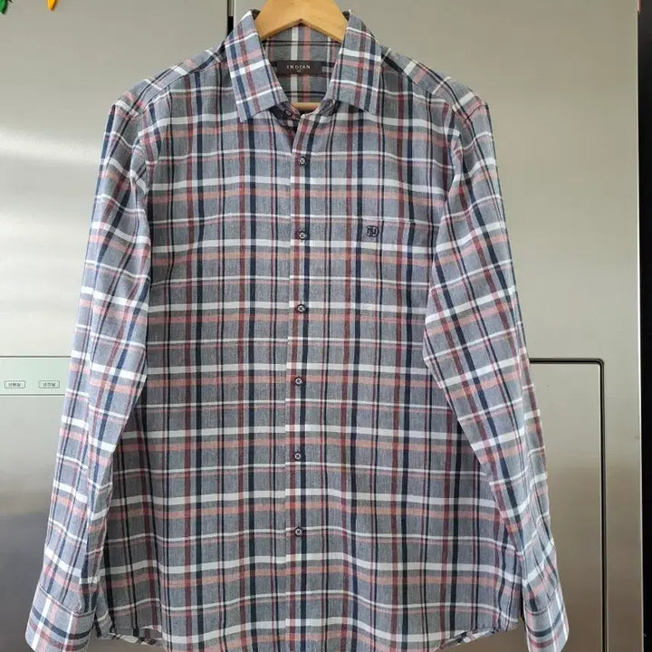 [BUNJANG] Indian Check Long-Sleeve Shirt / 인디안 체크 남방 긴팔 셔츠