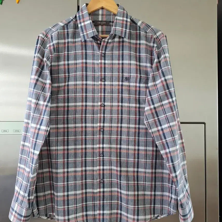 [BUNJANG] Indian Check Long-Sleeve Shirt / 인디안 체크 남방 긴팔 셔츠