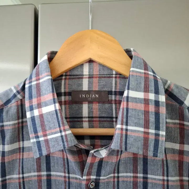 [BUNJANG] Indian Check Long-Sleeve Shirt / 인디안 체크 남방 긴팔 셔츠