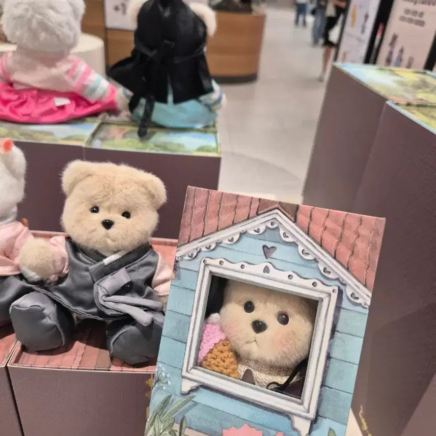 [BUNJANG] Teddy Tales Lena Bear Milk Tea XS Doll + Full Box Set / 테디테일즈Teddy Tales 레나베어 밀크티 xs 인형 + 박스 풀세트