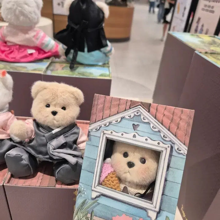 [BUNJANG] Teddy Tales Lena Bear Milk Tea XS Doll + Full Box Set / 테디테일즈Teddy Tales 레나베어 밀크티 xs 인형 + 박스 풀세트
