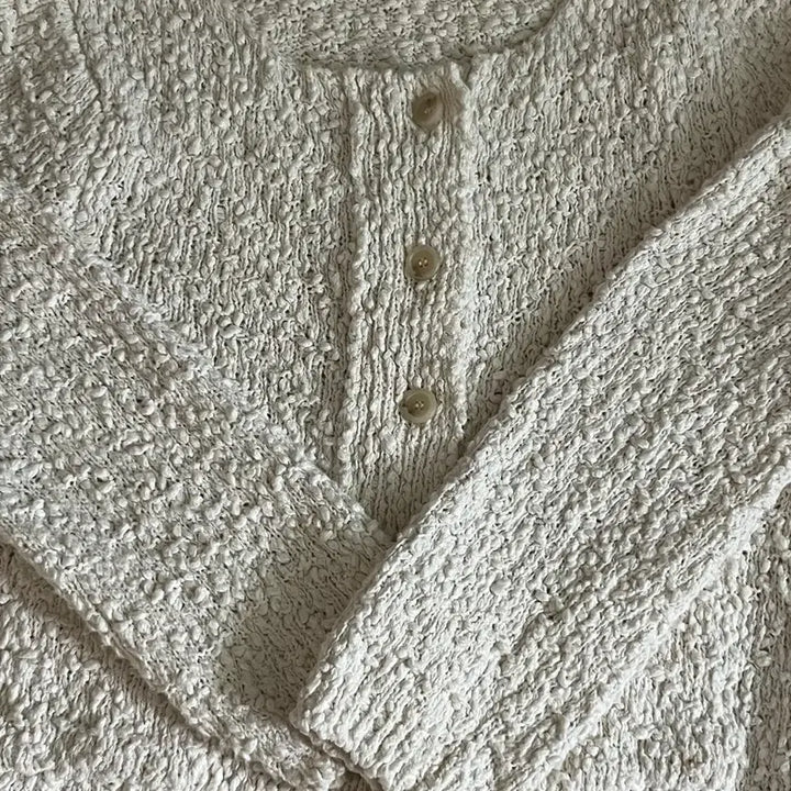 [BUNJANG] Ovneir Drop Cotton Cardigan Ivory / 오브네어 ovneir 가디건 drop cotton cardigan