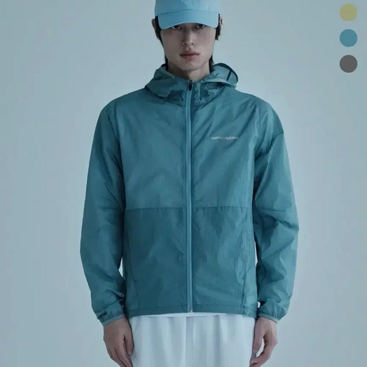 [BUNJANG] Earth Camella Lightweight Essential Windbreaker Blue / 얼스캄에라 라에트웨이트 에센셜 바람막이 블루
