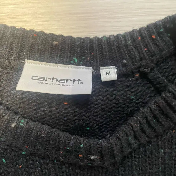 [BUNJANG] Carhartt Anglistic Black Knit Sweater / 칼하트 앵글리스틱 블랙 니트 스웨터