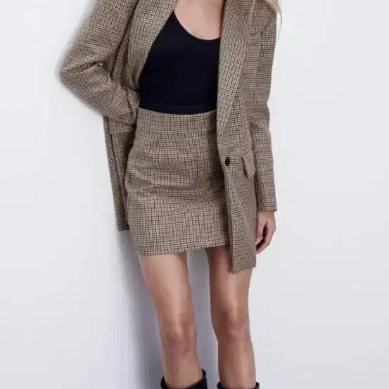 [BUNJANG] ZARA Plaid Mini Skirt / 자라 | high waisted plaid mini skirt
